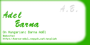 adel barna business card
